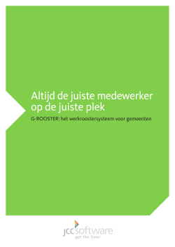 Brochure G-ROOSTER