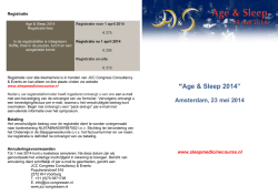 Download hier de aankondiging - Werkgroep Slaap