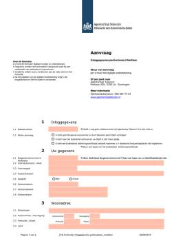 Inloggegevens particulieren