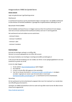 Document Inlogprocedure