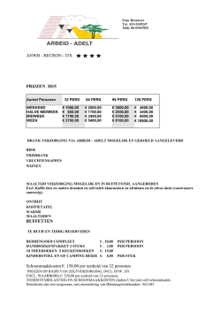 ANWB - RECRON - ITS PRIJZEN 2015 BUFFETTEN