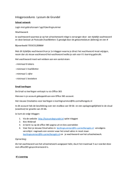 Inlogprocedures Lyceum de Grundel