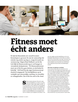 Fitness moet écht anders