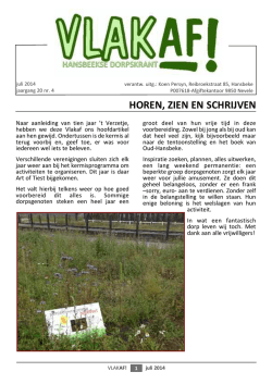 jg. 20 - nr. 4 - juli 2014