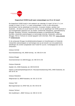 Hogeschool VIVES houdt open campusdagen op 15 en 16 maart De
