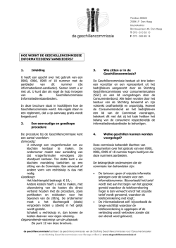 hoe werkt de geschillencommissie informatiedienstaanbieders
