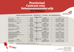 INFORMATICA – 2e Semester - Alle vestigingsplaatsen