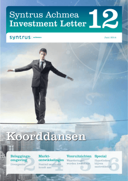 Investment Letter juni 2014