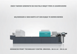 onze tweede generatie b2 digitale inkjet pers is
