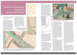 Tonnen en lantaarns langs het Haarlemmermeer