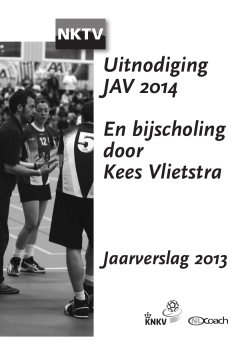 NKTV JAV boekje - Nederlandse Korfbal Trainers Vereniging