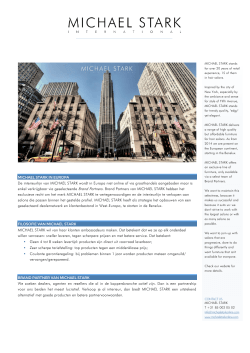 michael stark brand partnership | proposition 2014 | benelux