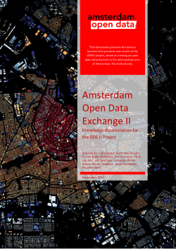 Amsterdam Open Data Exchange II