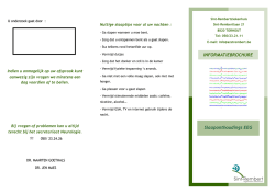 INFORMATIEBROCHURE Slaaponthoudings EEG
