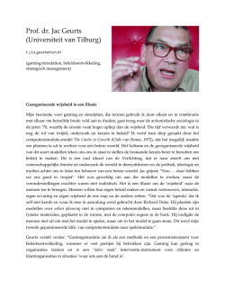 Interview Jac Geurts