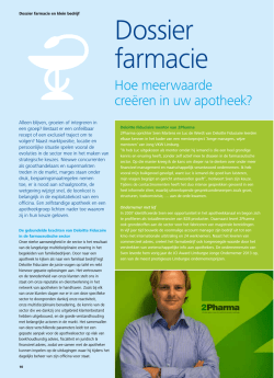 Dossier farmacie