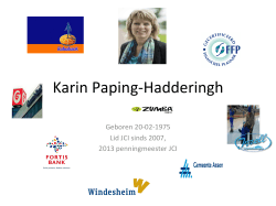 Karin Paping-‐Hadderingh