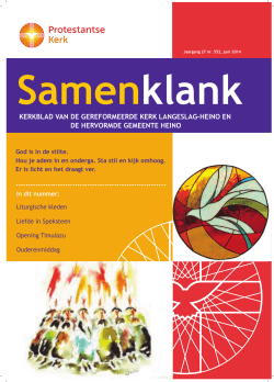 Samenklank Juni 2014 - PKN Heino – Langeslag