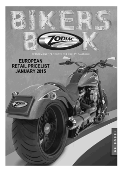 JANUARY 2015 EUROPEAN RETAIL PRICELIST