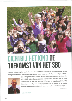 Jan van Etten in het magazine Passend Onderwijs