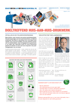 doeltreffend huis-aan-huis-drukwerk