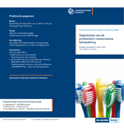 Download de folder. - Postuniversitair Centrum KU Leuven Kulak