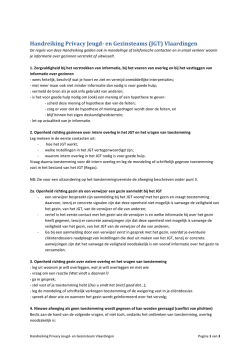 Handreiking Privacy Jeugd-‐ en Gezinsteams (JGT