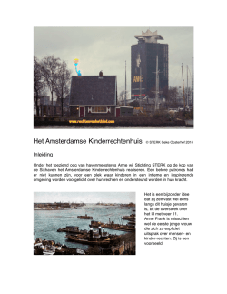 Het Amsterdamse Kinderrechtenhuis &copy; STERK Geke Oosterhof 2014