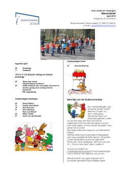 April 2014 - De Utrechtse Buitenschool De Schans