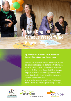 Open Dag Campus WesterWind 8 november
