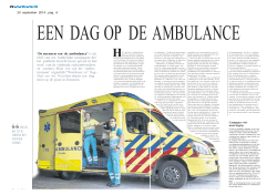 EEN DAG OP DE AMBULANCE - De mensen van de ambulance