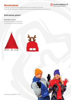 Informatiesheet kerstmutsen ()
