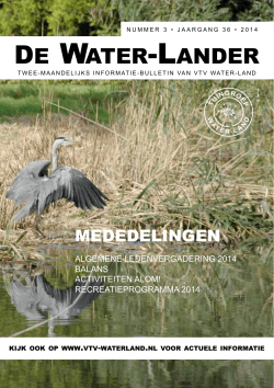 DE WATER-LANDER - VTV
