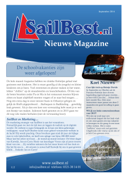 Nieuws Magazine September 2014