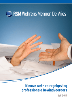 Download in PDF - RSM Wehrens Mennen De Vries