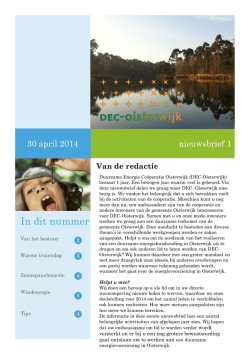 In dit nummer - DEC