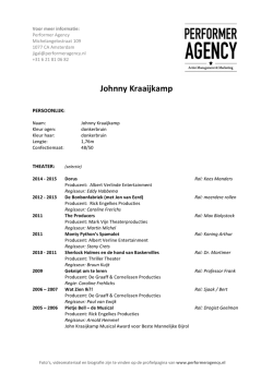 Johnny Kraaijkamp - Performeragency