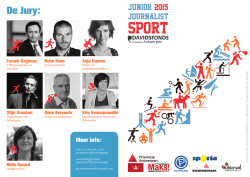 Informatieve folder over de Junior-Journalist-wedstrijd