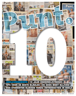jUBILEUMNUMMER 10 jAAR ONDERWIjSTRENDS