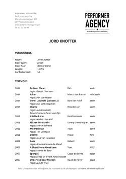 JORD KNOTTER - Performeragency