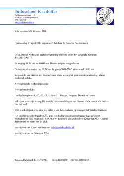 Judoschool Kradolfer - Welkom op dewakwai.nl