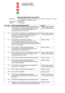 Besluitenlijst DB 4 maart 2014 (PDF, 28 kB)
