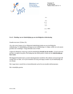 Betaling op een niet-Belgische zichtrekening
