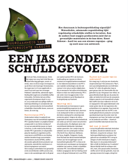 EEN JAS ZONDER SCHULDGEVOEL