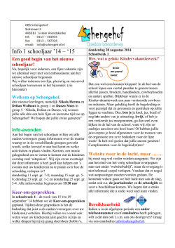 info 28 augustus 2014
