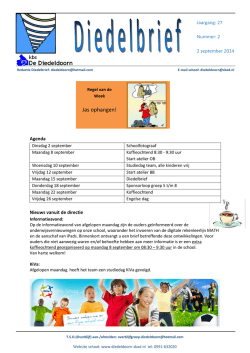 Jas ophangen! - De Diedeldoorn