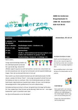 2014-10 Nieuwsbrief 04-3 - Basisschool De Zuiderzee
