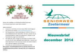 nieuwsbrief extern december 2014