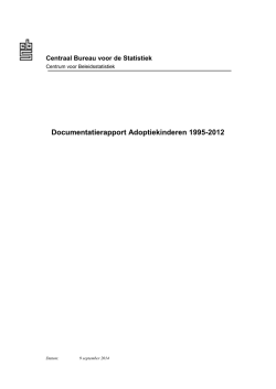 Documentatierapport Adoptiekinderen 1995-2012