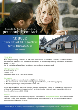 Informatie - Woonstichting De Zes Kernen